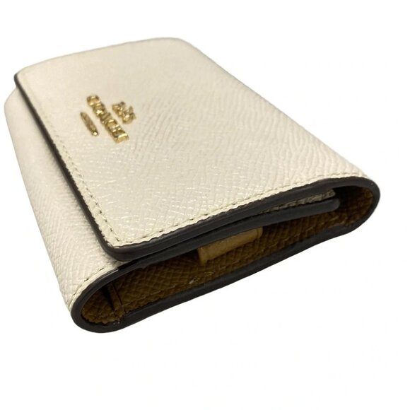 Auth COACH - F76741 White Leather Key Case - Picture 2 of 10